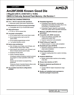 AM29F200BB-90DTC1 Datasheet PDF Advanced Micro Devices