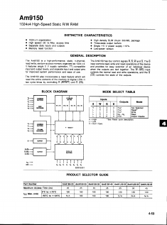 AM91L50-35 Datasheet PDF Advanced Micro Devices