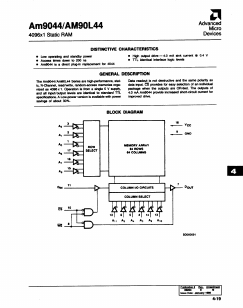 AM90L44E Datasheet PDF Advanced Micro Devices