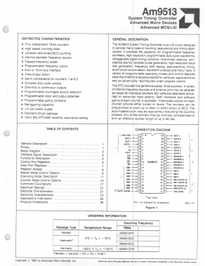 AM9513 Datasheet PDF Advanced Micro Devices