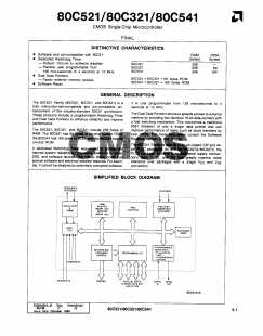 IN80C541 Datasheet PDF Advanced Micro Devices