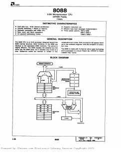 P8088-2 Datasheet PDF Advanced Micro Devices