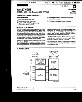 AM27H256-45DI Datasheet PDF Advanced Micro Devices