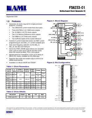 FS6233-01 Datasheet PDF AMI Semiconductor