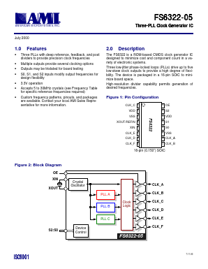 FS6322-05 Datasheet PDF AMI Semiconductor