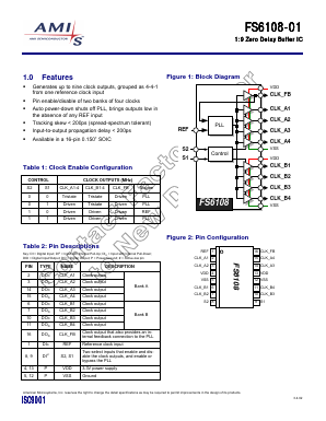 FS6108-01 Datasheet PDF AMI Semiconductor