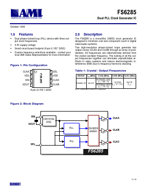 FS6285-03 Datasheet PDF AMI Semiconductor