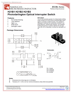 H21B1 Datasheet PDF American Microsemiconductor