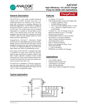 AAT3167 Datasheet PDF Advanced Analogic Technologies