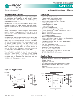 AAT3683IOQ-4.2-3-T1 Datasheet PDF Advanced Analogic Technologies