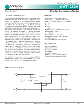 AAT4280 Datasheet PDF Advanced Analogic Technologies