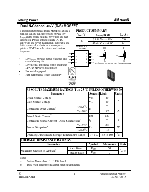 AM7640N Datasheet PDF Analog Power