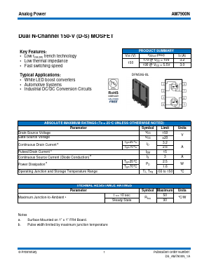 AM7900N Datasheet PDF Analog Power
