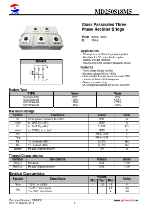 MD250S12M5 Datasheet PDF Jiangsu APT Semiconductor Co.,Ltd.