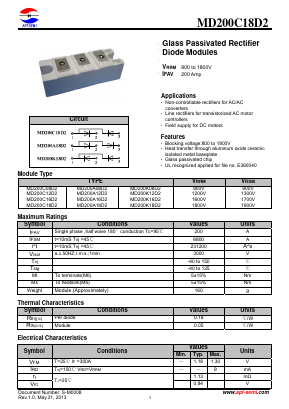 MD200A08D2 Datasheet PDF Jiangsu APT Semiconductor Co.,Ltd.