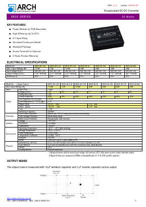 SK30 Datasheet PDF ARCH Electronics