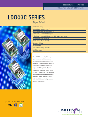 LDO03C-005W05-SJ Datasheet PDF Artesyn Technologies