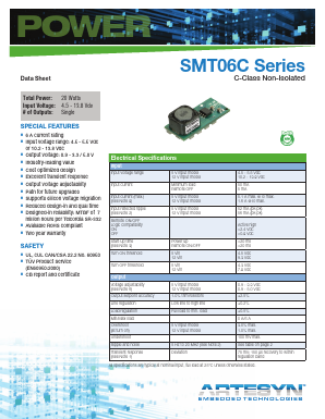 SMT06C Datasheet PDF Artesyn Technologies