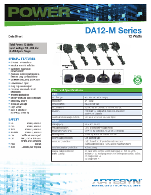 DA12-120AU-M Datasheet PDF Artesyn Technologies