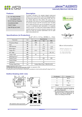 ALE2045T3 Datasheet PDF ASB Inc