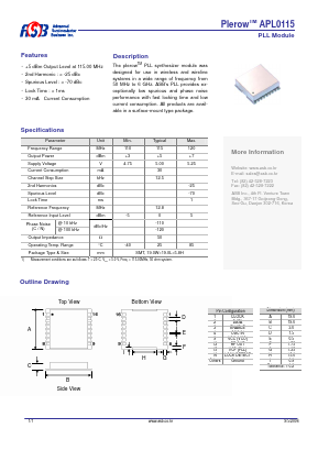 APL0115 Datasheet PDF ASB Inc