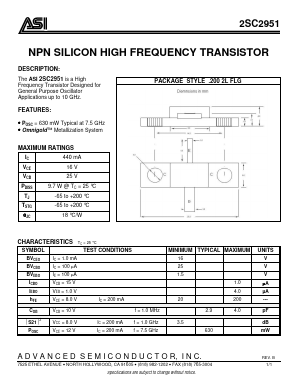 2SC2951 Datasheet PDF Advanced Semiconductor