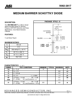 5082-2817 Datasheet PDF Advanced Semiconductor