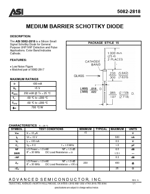 5082-2818 Datasheet PDF Advanced Semiconductor