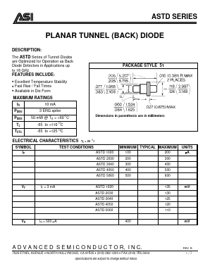 ASTD-4050-51 Datasheet PDF Advanced Semiconductor