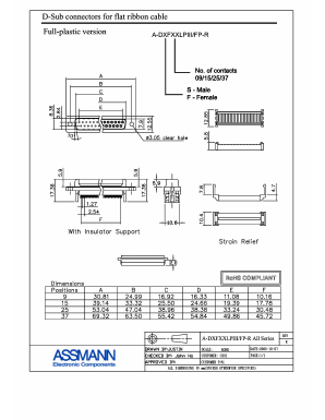 A-DXFXXLPIII-FP-R Datasheet PDF Assmann Electronics Inc.