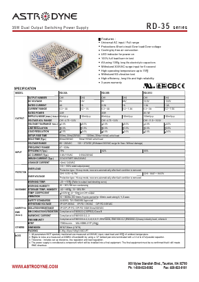 RD-3513 Datasheet PDF Astrodyne Corporation