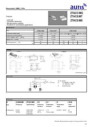 ZTACS Datasheet PDF auris-GmbH