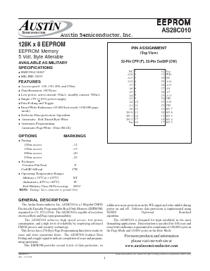 AS28C010CW-12/IT Datasheet PDF Austin Semiconductor