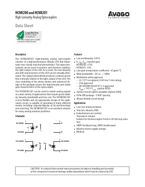 HCNR200-050E Datasheet PDF Avago Technologies