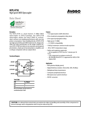 HCPL-0738-060 Datasheet PDF Avago Technologies