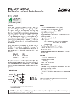 HCPL-0730-560E Datasheet PDF Avago Technologies