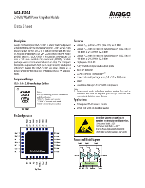 MGA-43024-TR1G Datasheet PDF Avago Technologies