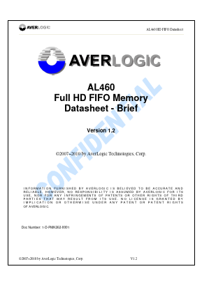 AL460_1.2 Datasheet PDF AverLogic Technologies Inc