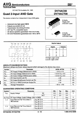 DV74AC08 Datasheet PDF AVG Semiconductors=>HITEK