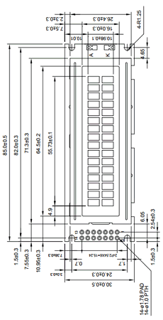 ACM1602M-REYW-T Datasheet PDF AZ Displays
