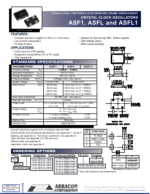 ASFL1 Datasheet PDF Abracon Corporation