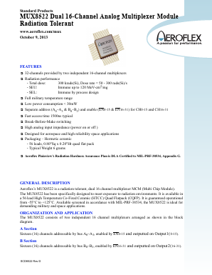 5962-0923101KXC Datasheet PDF Aeroflex Corporation