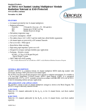 ACT8511-7 Datasheet PDF Aeroflex Corporation