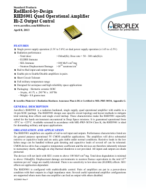 RHD5901-901-2S Datasheet PDF Aeroflex Corporation