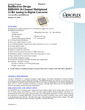 RHD5950-901-1S Datasheet PDF Aeroflex Corporation
