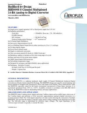 RHD5958-201-1S Datasheet PDF Aeroflex Corporation