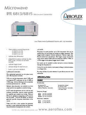 IFR6815 Datasheet PDF Aeroflex Corporation