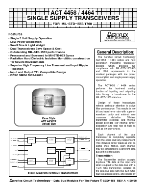 ACT4458 Datasheet PDF Aeroflex Corporation