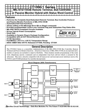 CT1991 Datasheet PDF Aeroflex Corporation