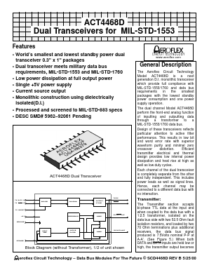 ACT4468D Datasheet PDF Aeroflex Corporation